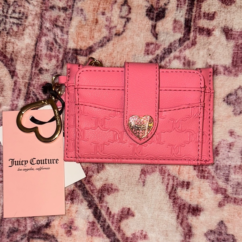 Juicy Couture Vibrant Pink Card Wallet